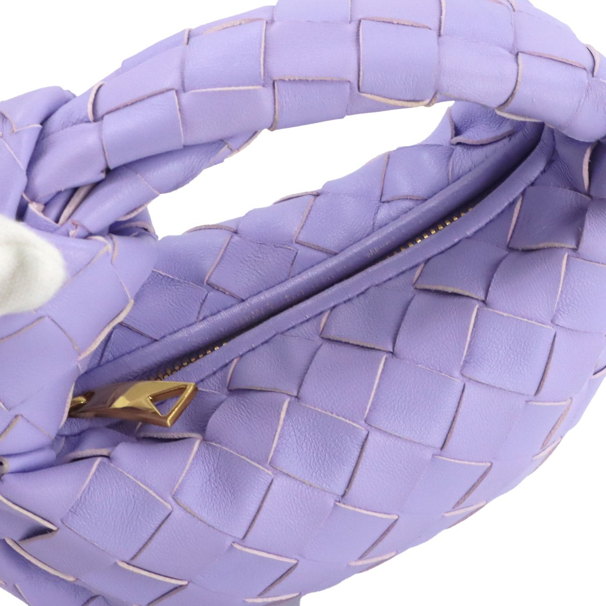 BOTTEGA VENETA Intrecciato Candy Jodie Hand Bag Lether Amethyst 90316569