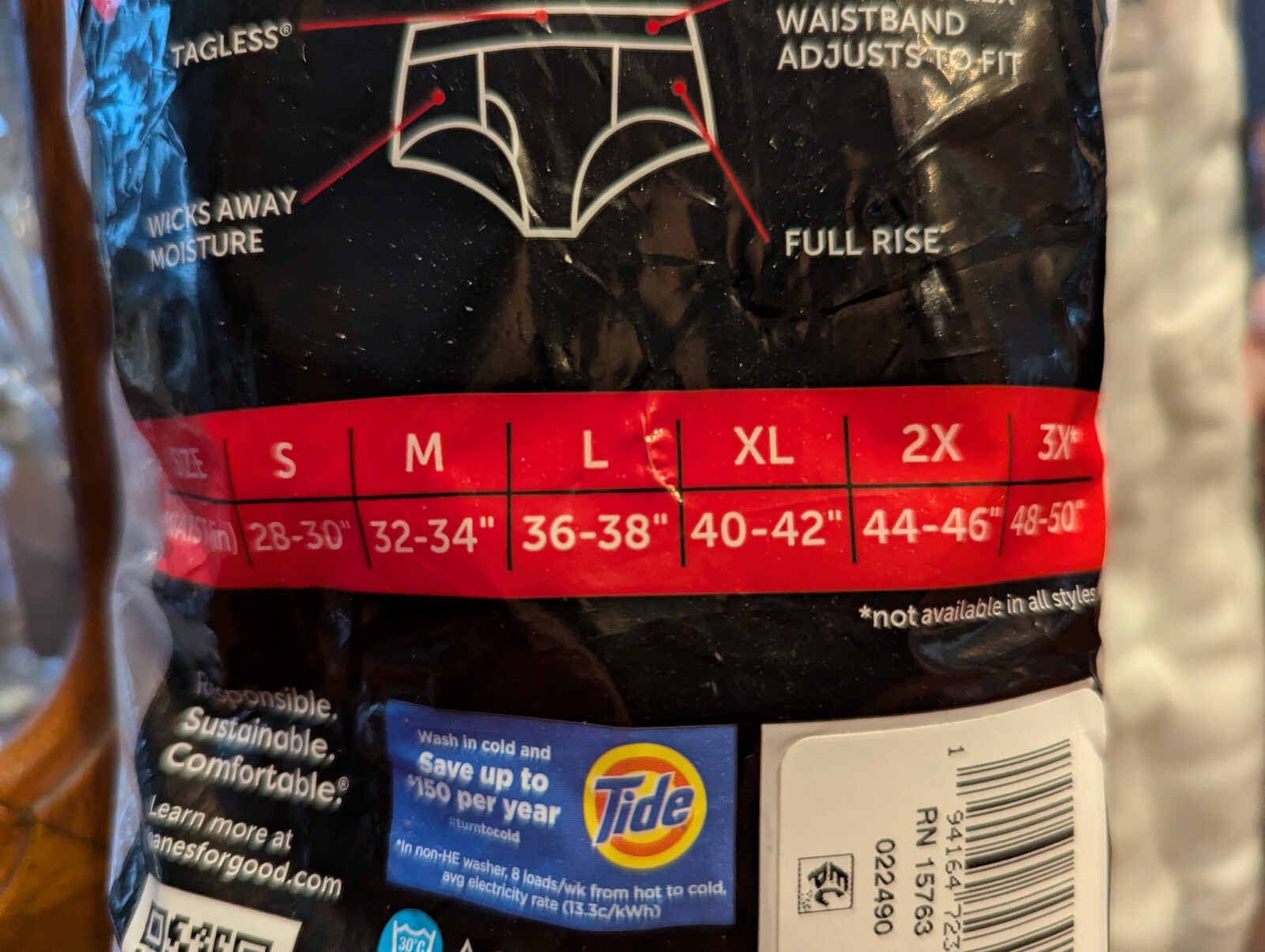 6 NWT Hanes Soft & Breathable Men’s Cool Comfort Wicking Cotton Briefs M 32-34