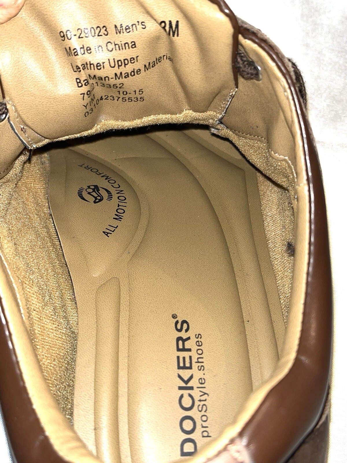 Dockers Pro Style Men Shoes Brown Size 13. Leather Upper And Man Made Material