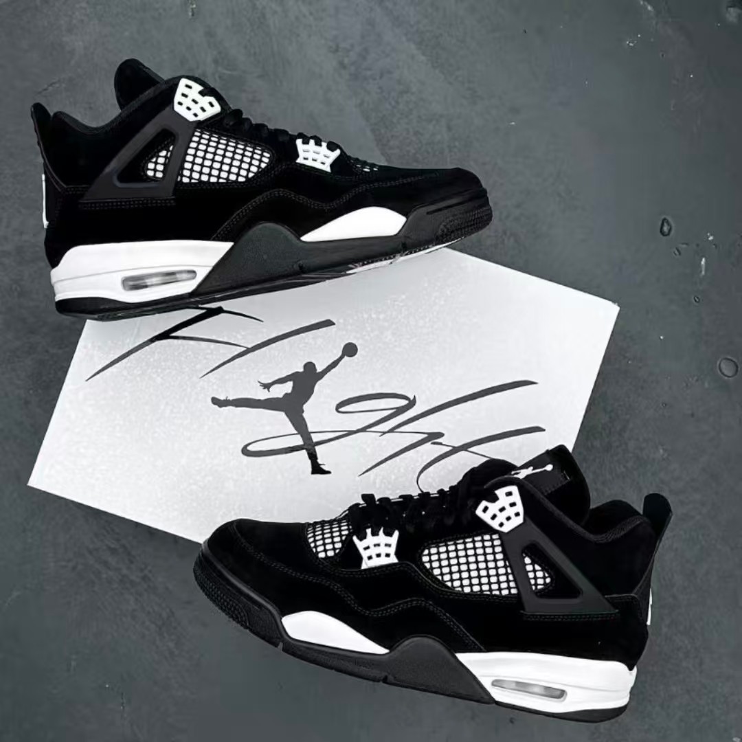Air Jordan 4 Retro “White Thunder” Men’s Mid Top Basketball Shoes US Size 7-12