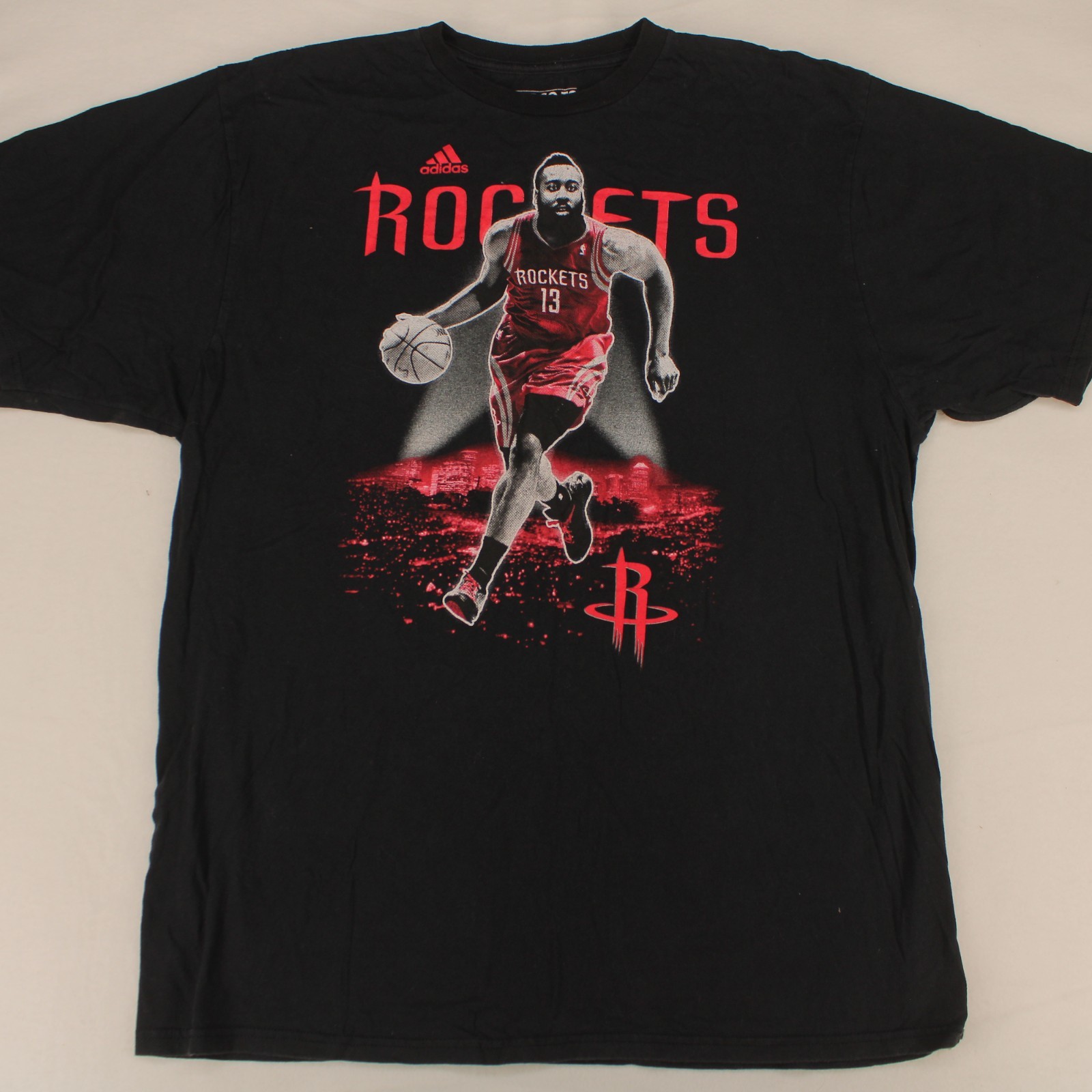 ADIDAS The Go-To Tee JAMES HARDEN Houston Rockets Graphic T-SHIRT Men’s XL
