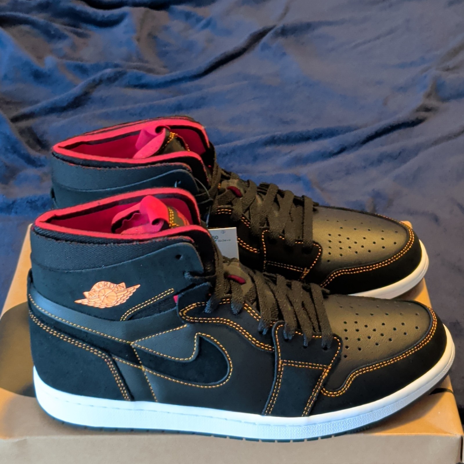 Nike Air Jordan 1 Zoom Air CMFT Mid Top Black/Chile Red/White CT0978-006 2021