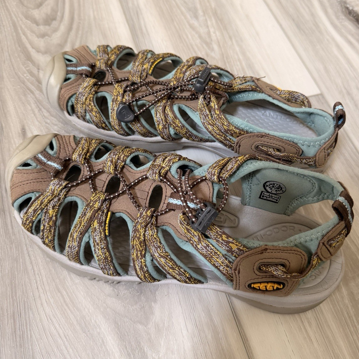 KEEN Women’s Strappy Lace-Up Adjustable Closed-Toe Sport Sandals 9.5