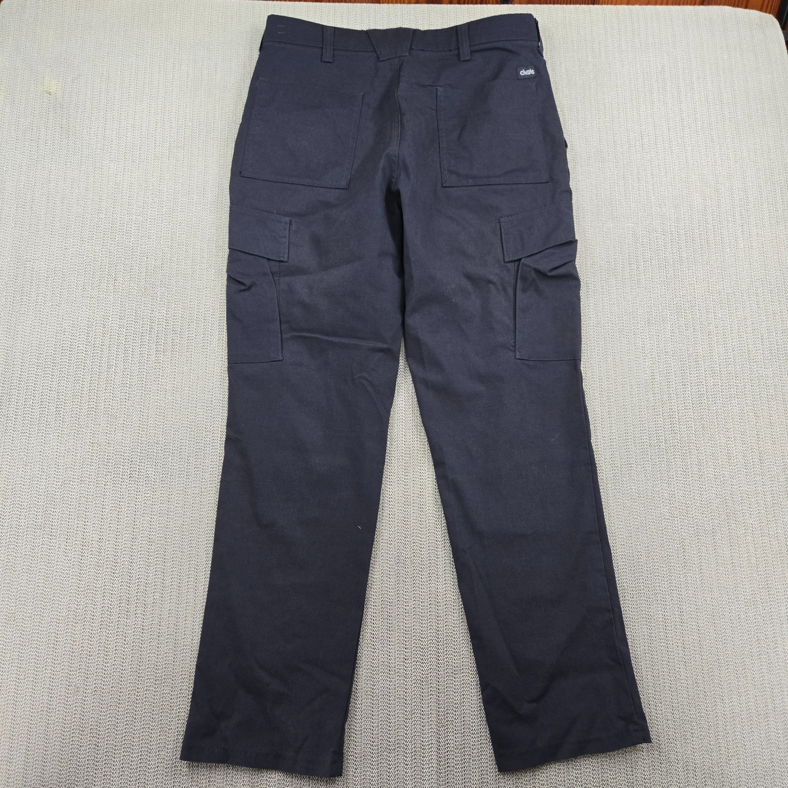 Cintas ComfortFlex Cargo Pants Mens 32×30 Gray Workwear Uniform Utility Pockets