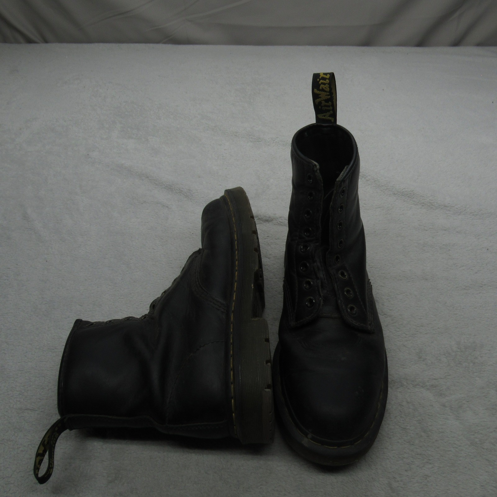 Dr Martens 1460 Unisex 11W 10M Safety Boots Blck Leather Slip Resistant Soft Toe