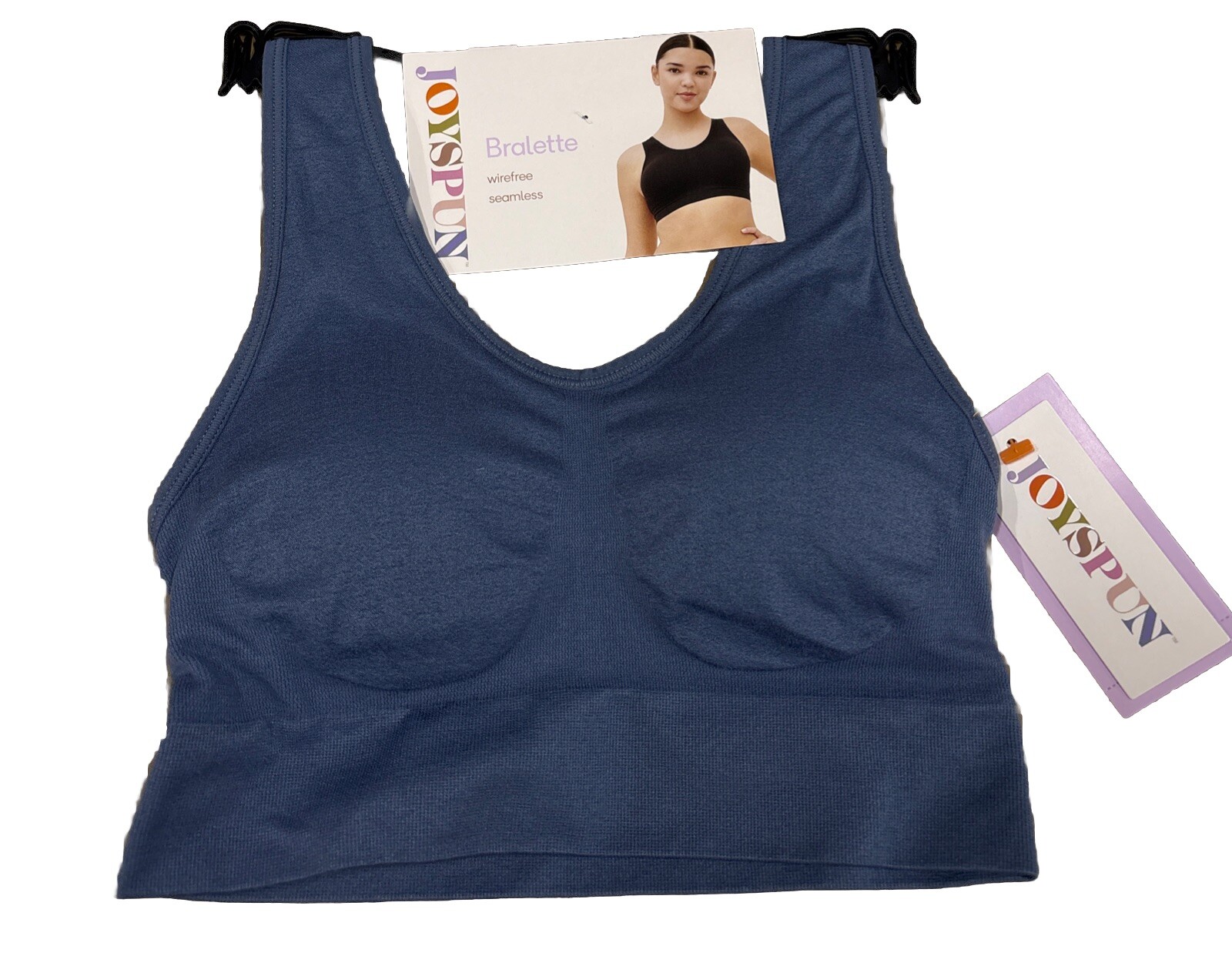 Joyspun Bralette Seamless Bra Wirefree & Seamless In The Size Small In Blue
