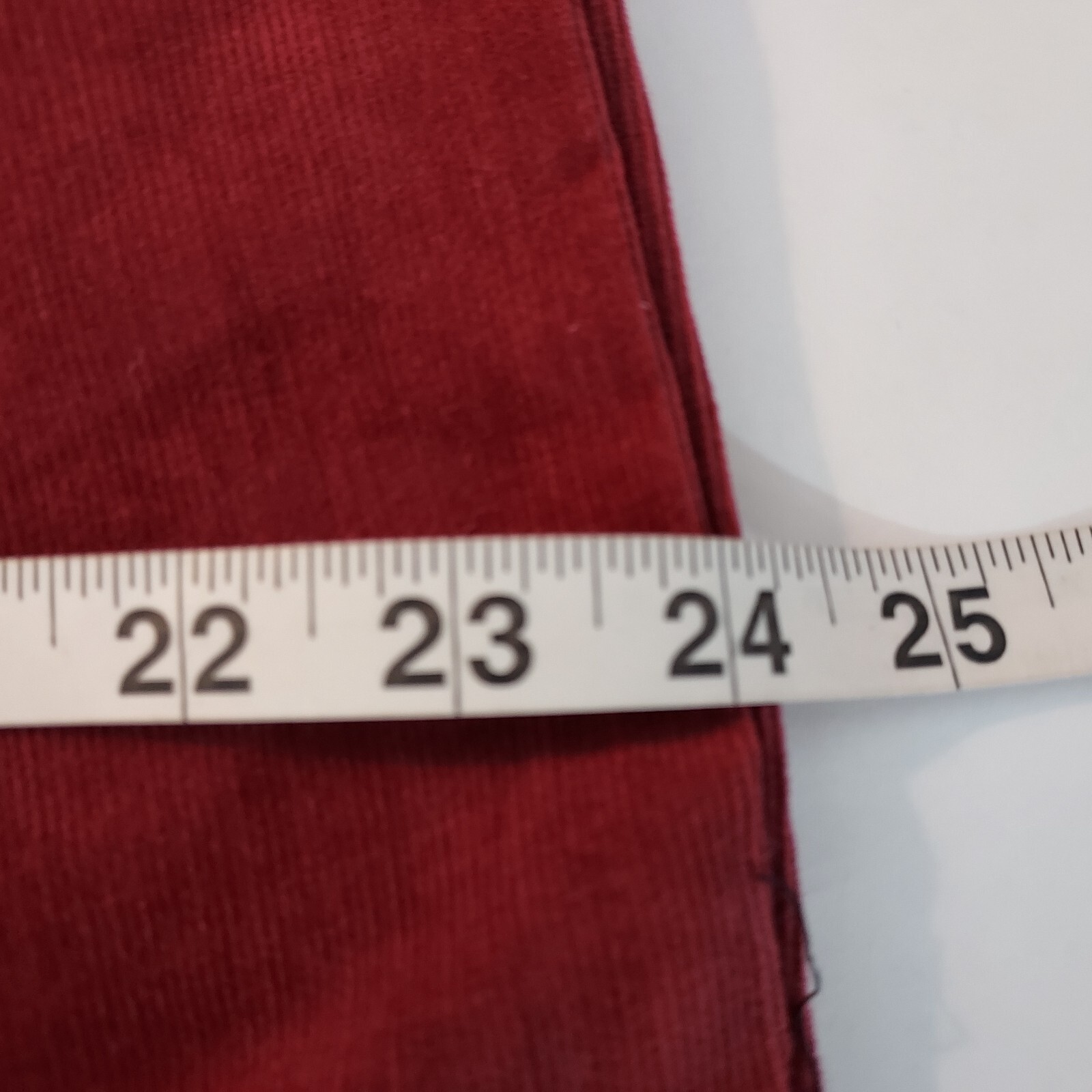 Blair Pants Burgundy Corduroy Stretch Women Size 20 Zipper Front Pockets 38×30
