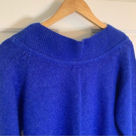 Vintage MAINFRAME Royal Blue Sweater Silk Nylon Angora Material Size Small