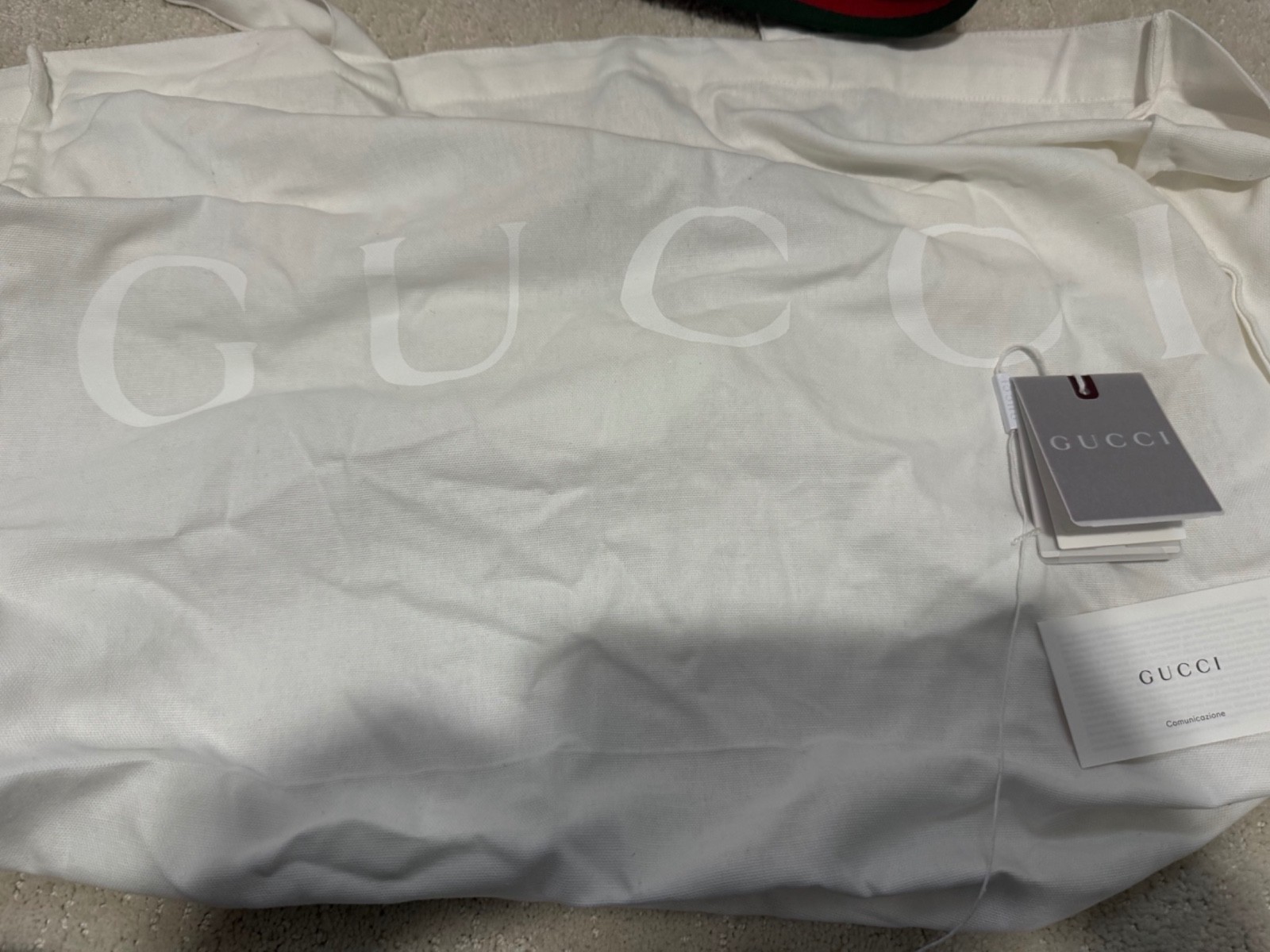 Gucci Ophidia GG Supreme Canvas Crossbody Bag Brown Web Stripe