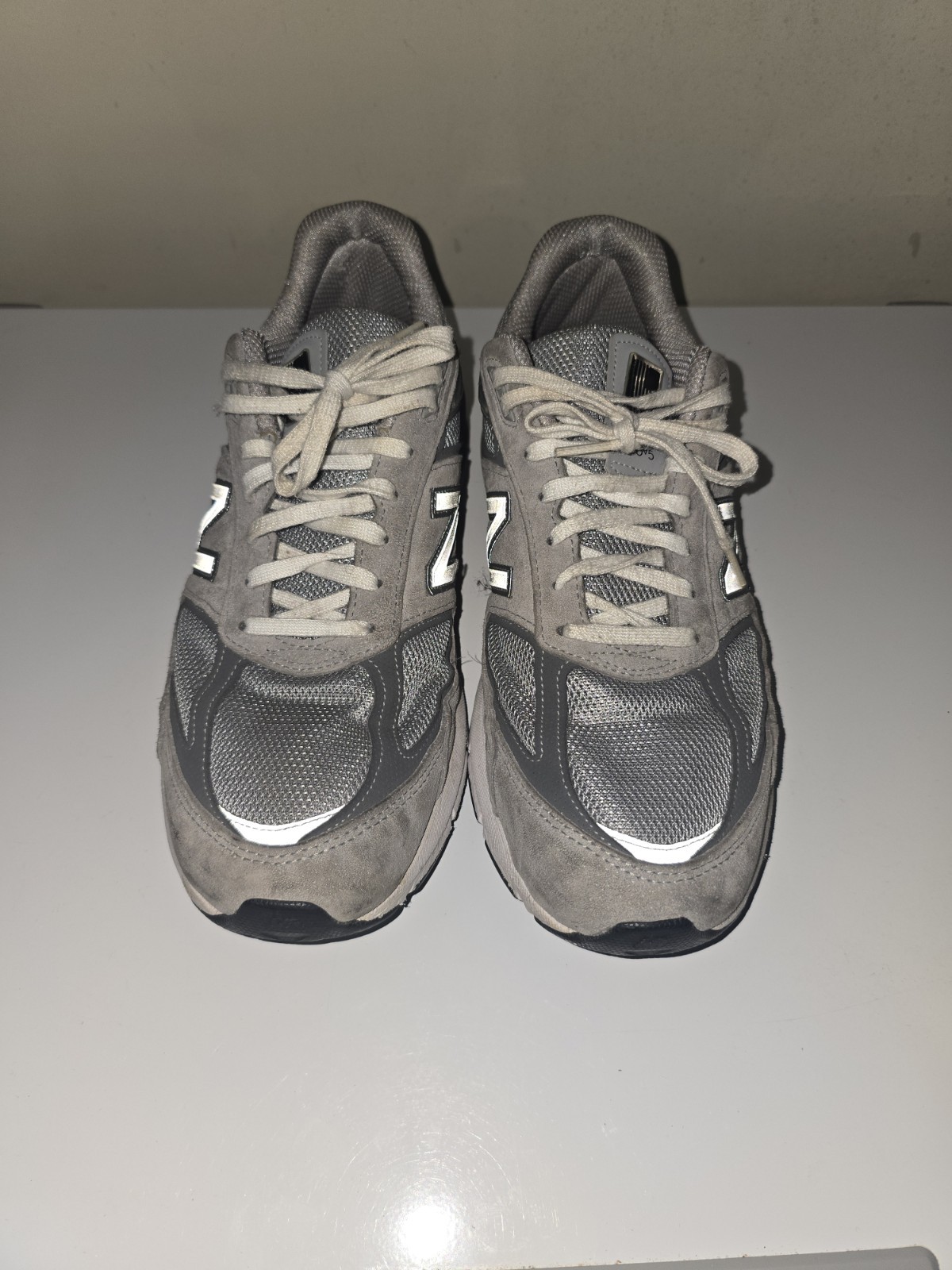 New Balance 990v5 Castlerock Grey Men’s Running Shoes, Size 12, Made in USA