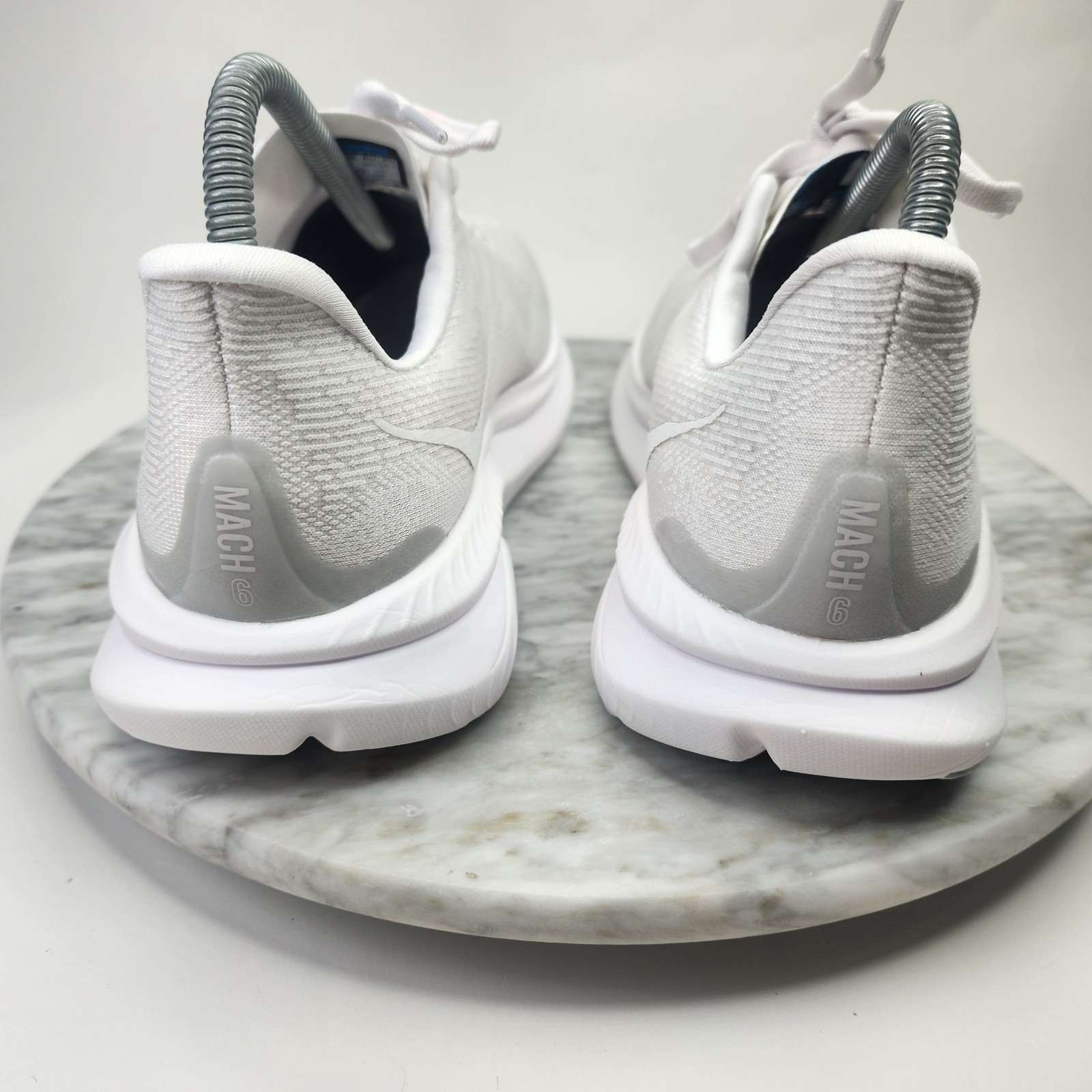 Hoka One One Mach 6 Triple White Running Shoe’s Women’s Size 8.5D 1147834WWH