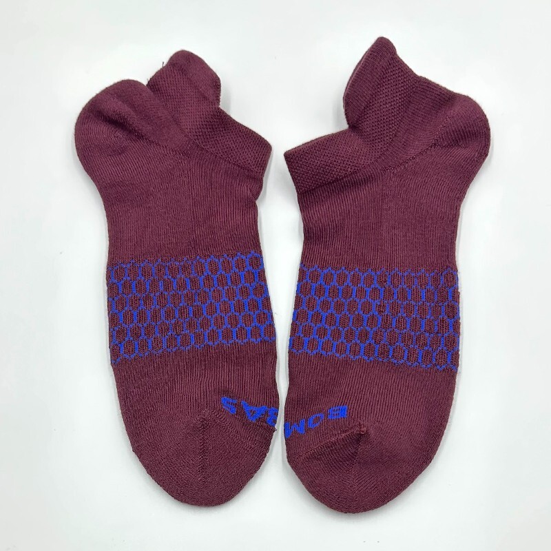 Bombas 4 pairs Women’s Solid Ankle Socks Honeycomb Size Large 4 Colors Mix