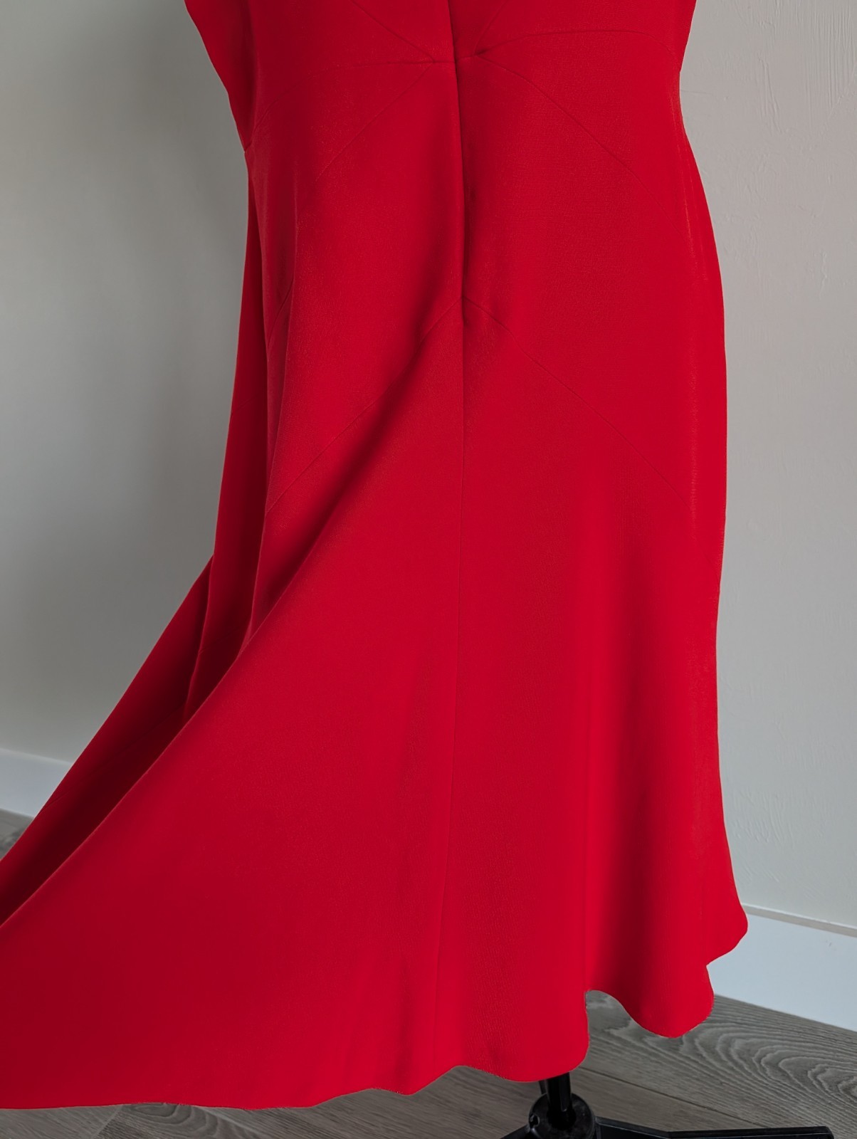 $1.3K Escada midi long dress in red sz 44 14 XL