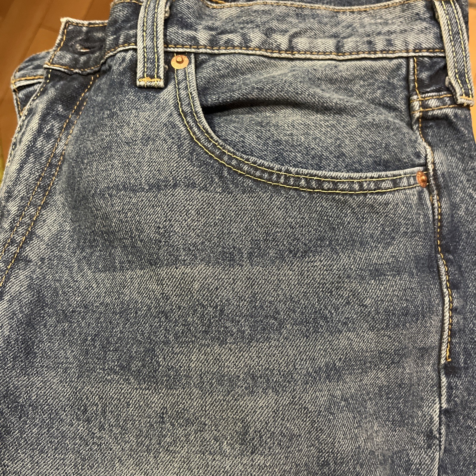 Levi’s Premium 568 Loose Straight Blue Jeans 38×32