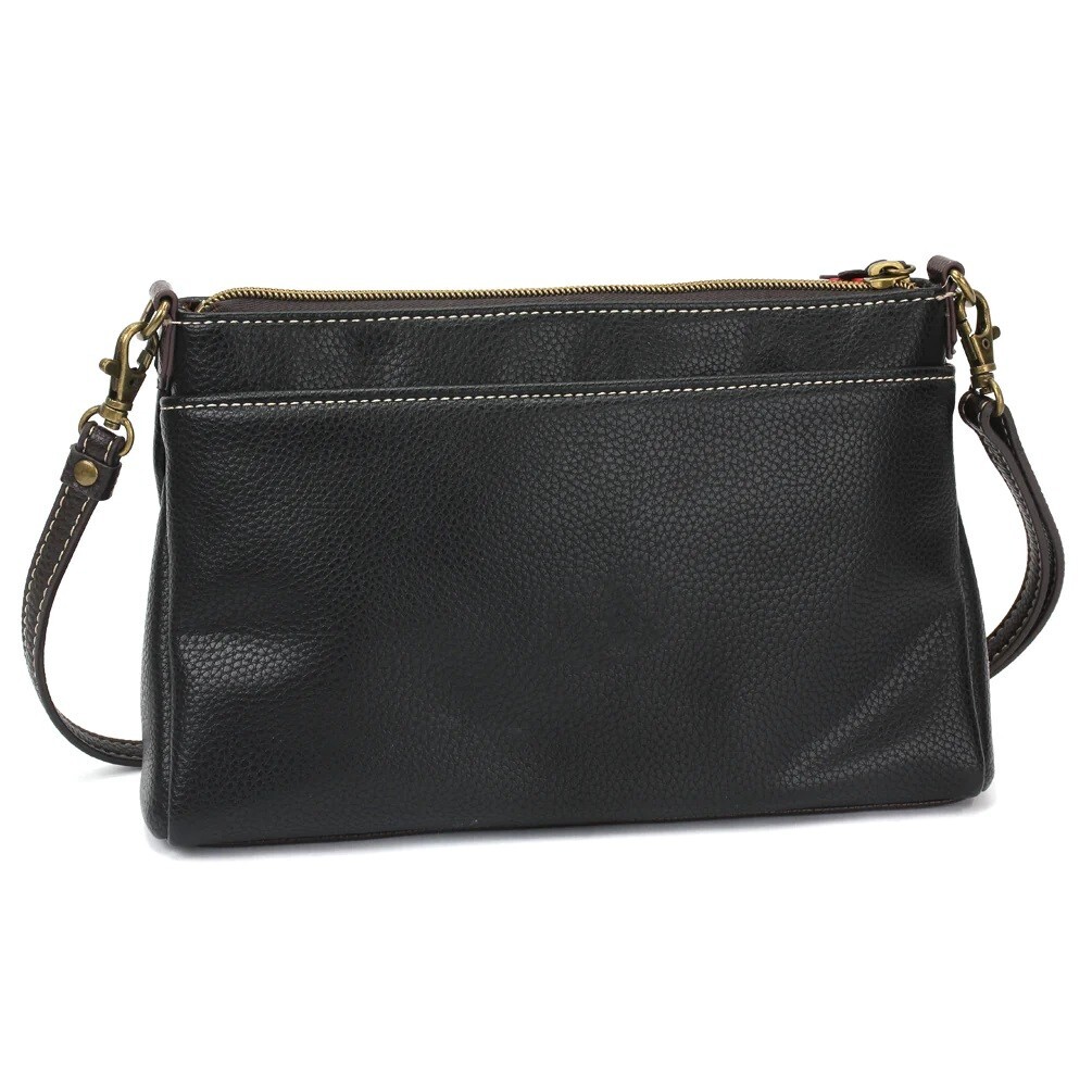 Chala Chickadee Deluxe Crossbody RFID Protected Vegan Leather Bag (Black) NWT
