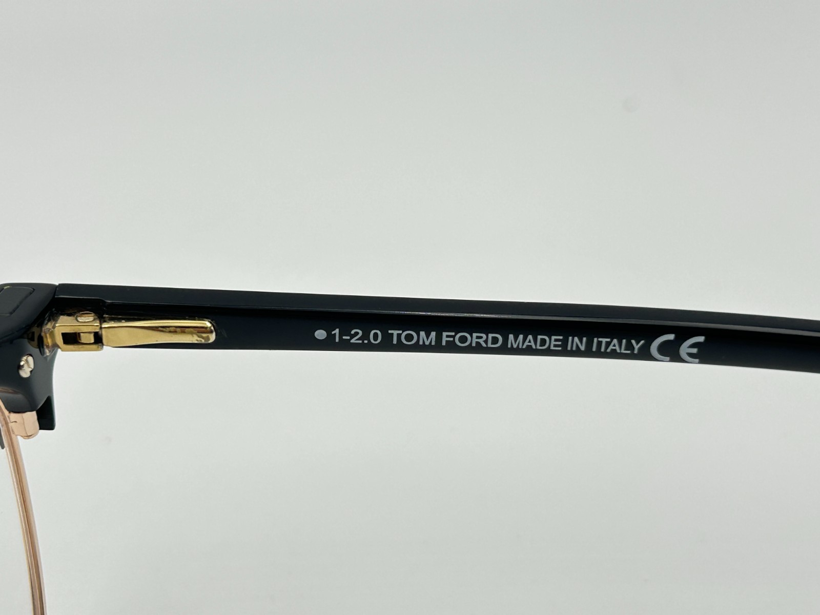 Tom Ford Sunglasses TF5683-B 001 Black Gold Gray 54 18 145 Clip on Blue light