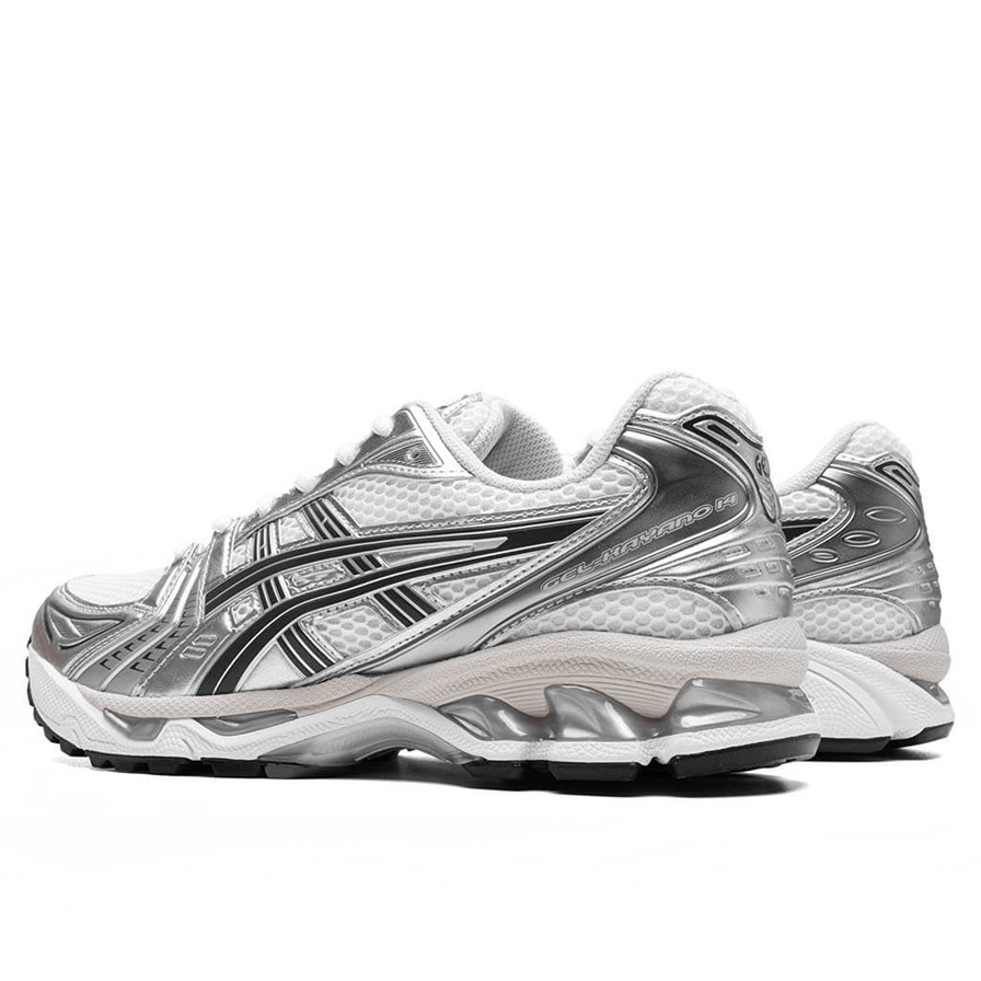 ASICS Gel-Kayano 14 Men’s White Graphite Grey Silver GEL Retro Running Shoes