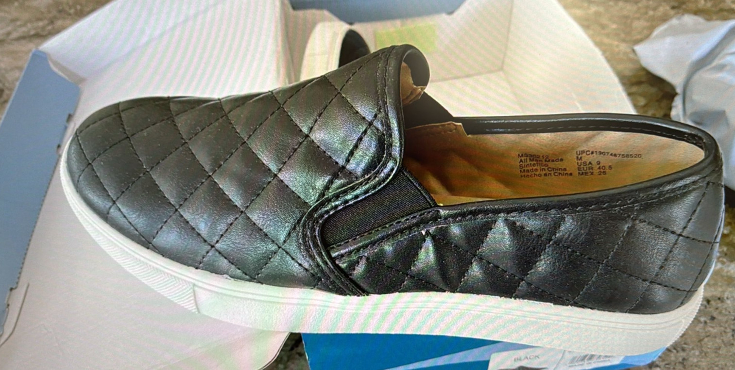 MOUNTAIN SOLE SLIP ON WOMEN SNEAKER BLACK 9