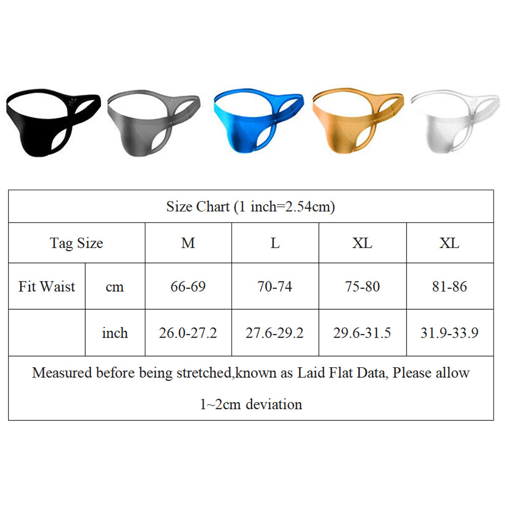 Ultra-thin Seamless Thong Men G Strings Briefs Pouch Ice Silk Underwear T-back