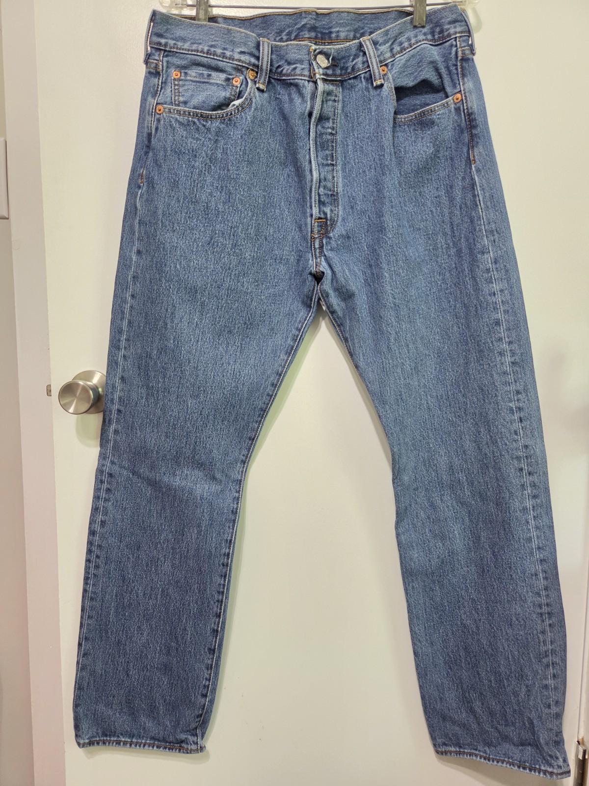 Levi’s 501 Mens Relaxed Straight Fit Jeans 36X32 Blue