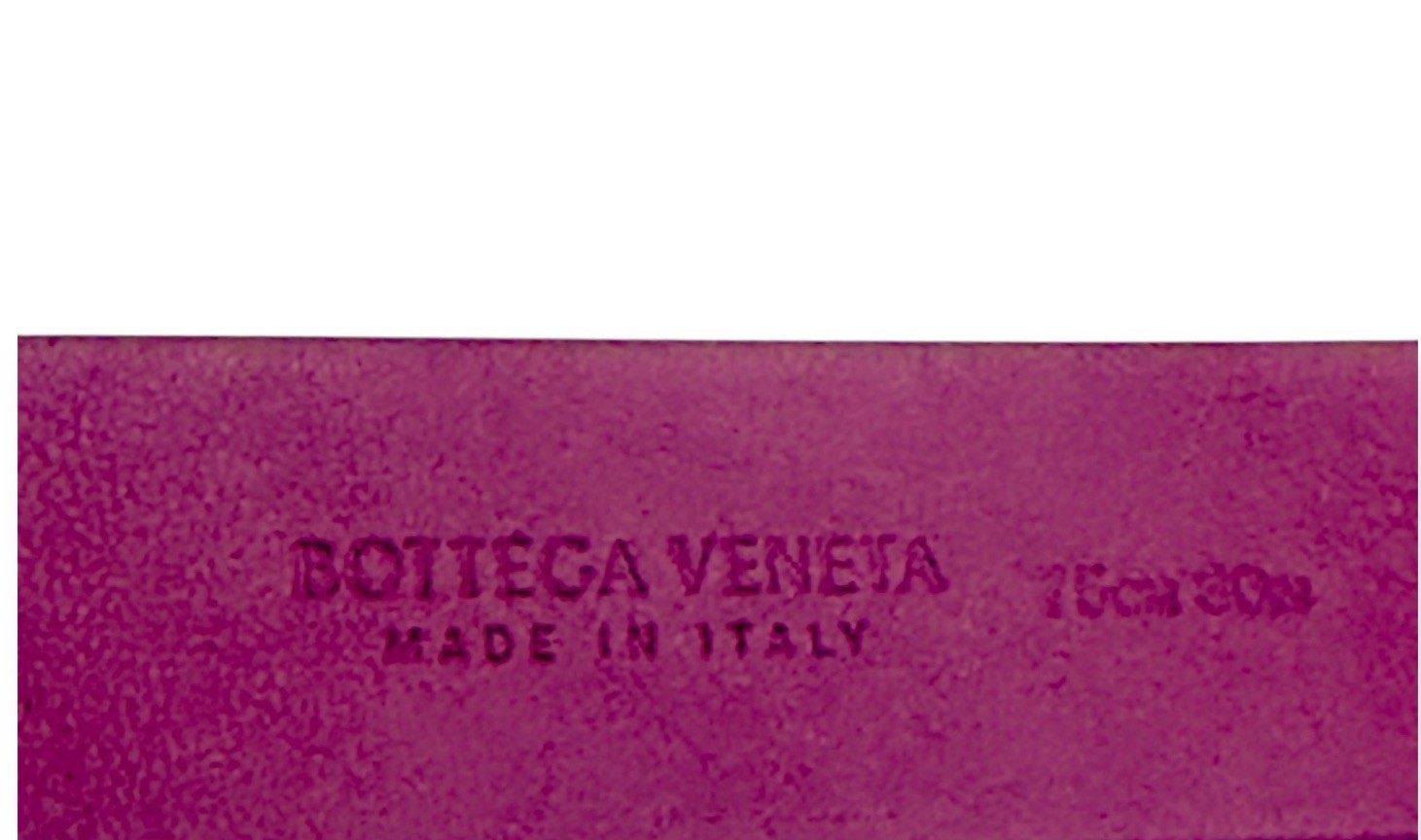 BOTTEGA VENETA Triangle Buckle Bordo Leather Gold Tone Metal 75 CM Belt $550