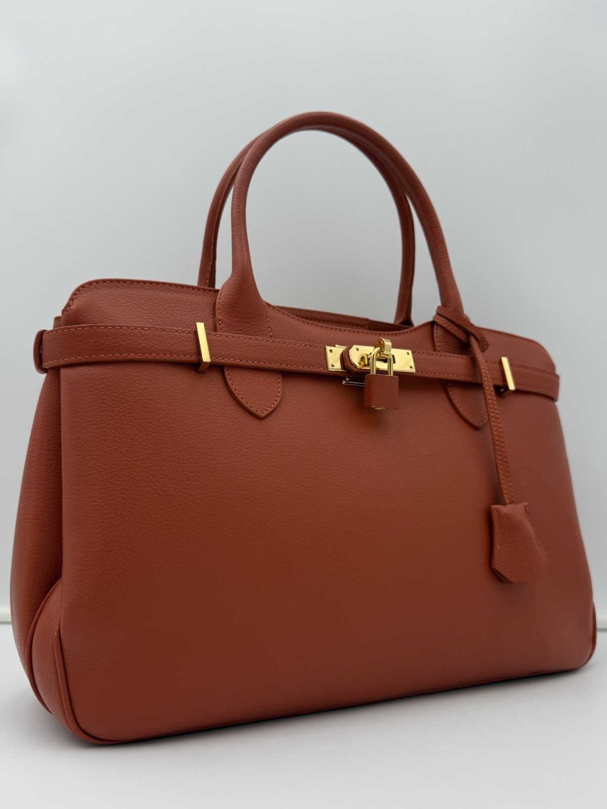 🐢MORABITO 1905 PARIS • DIVA 35 Bag in Terracotta • Made in ITALY (Late Model)