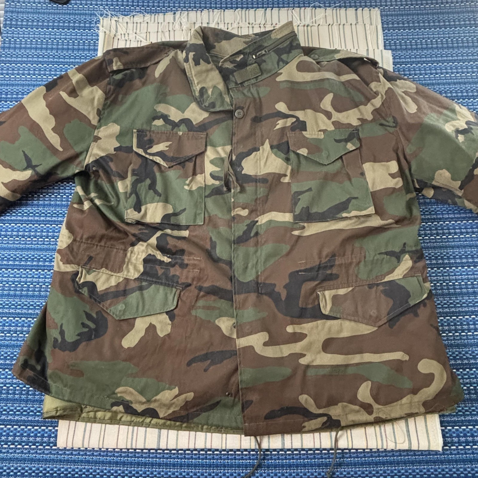 Mil-Tec Sturm Coat Mens 3XL Woodland Camo Cold Weather Field with Liner Military