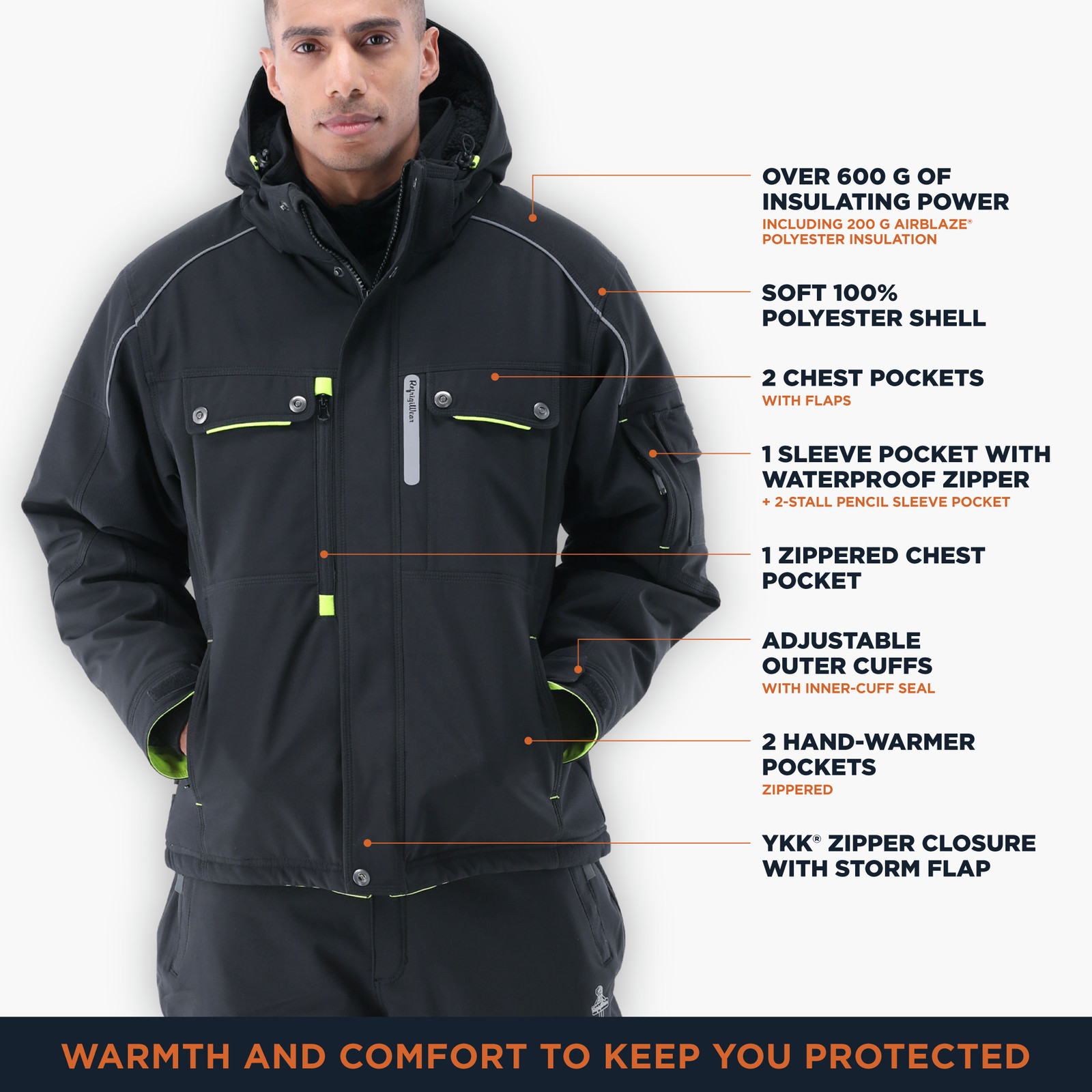 RefrigiWear Extreme Hooded Insulated Jacket