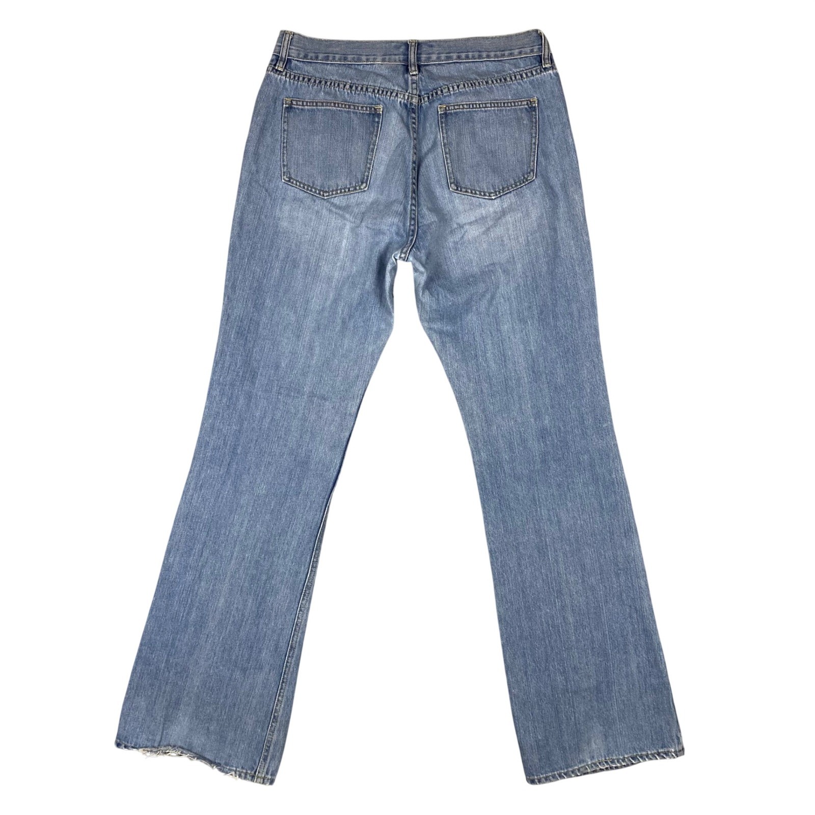 Old Navy Just Below Waist Boot-Cut Medium Wash Denim Jeans Womens 12 Long Y2K