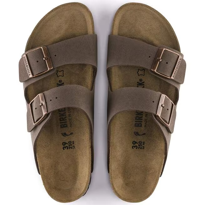 Birkenstock Arizona Mocha Birkibuc Leather Sandals Narrow/Wide EU 37-45 With Box