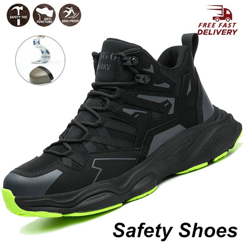 Indestructible Safety Work Shoes Steel Toe Breathable Work shoes Mens’ Sneakers