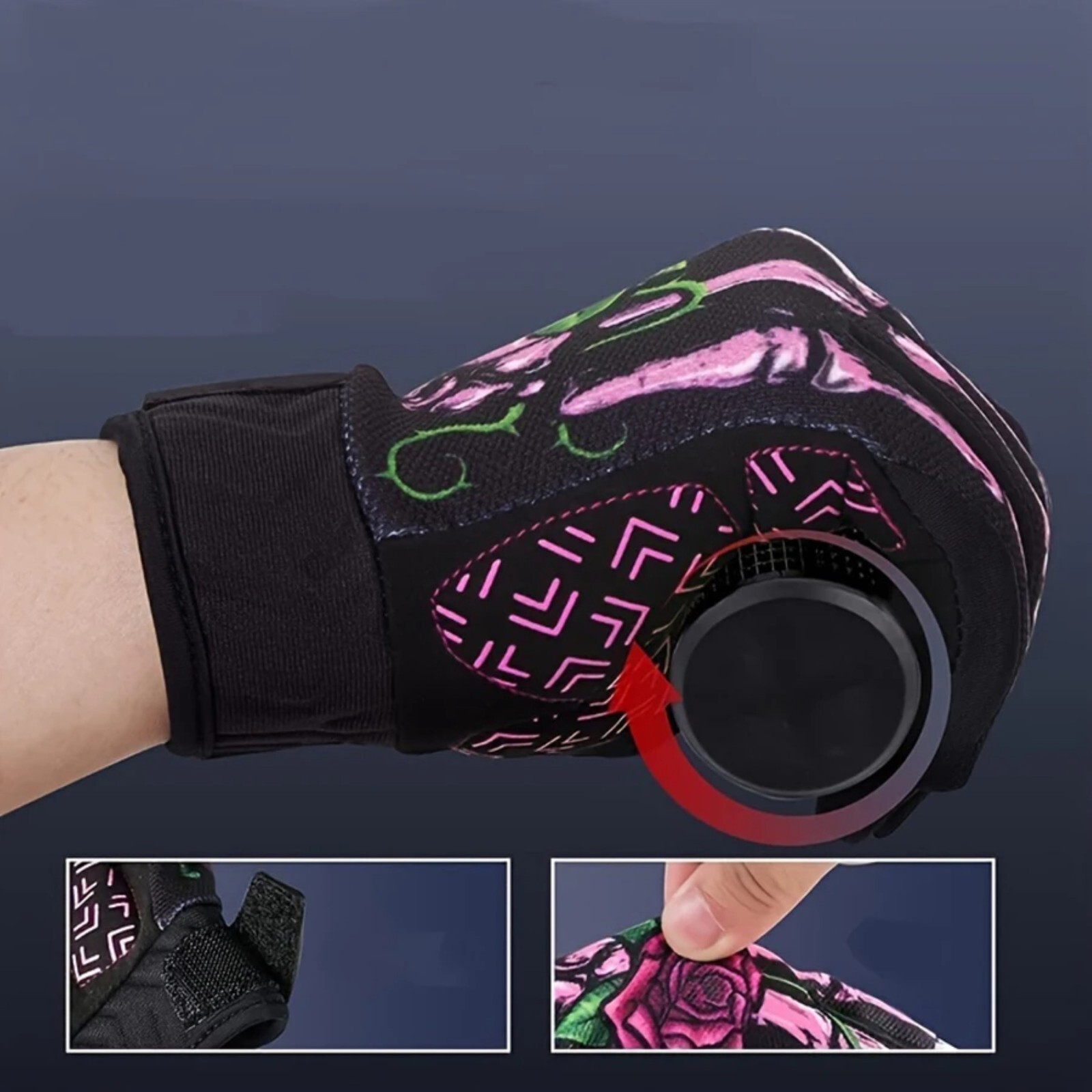 Biker Skeleton Bone Gloves Racing Cycling Motorcycle Mechanics Goth Full Finger