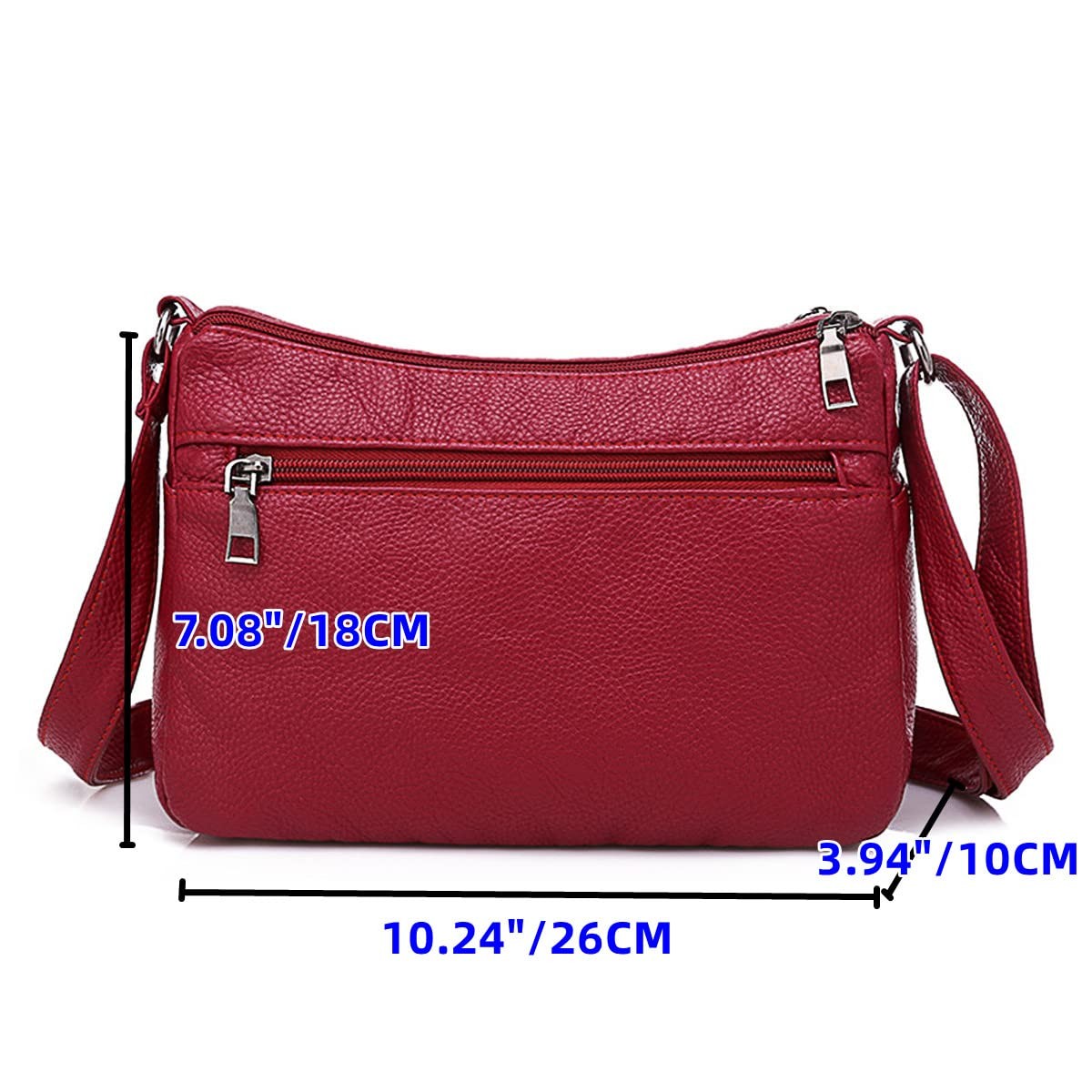 Shoulder Bag for Women, Soft PU Leather Purses with Multi Pockets Crossbody Bag