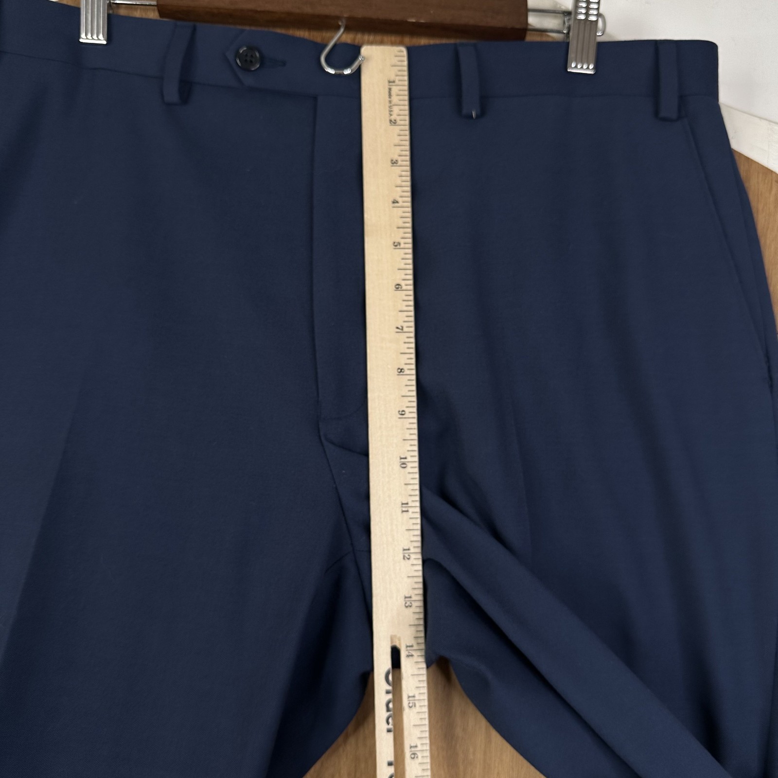 Michael Kors Suit Mens 50R Navy Blue Sport Fabric Pants 38×30 Flat Front Solid