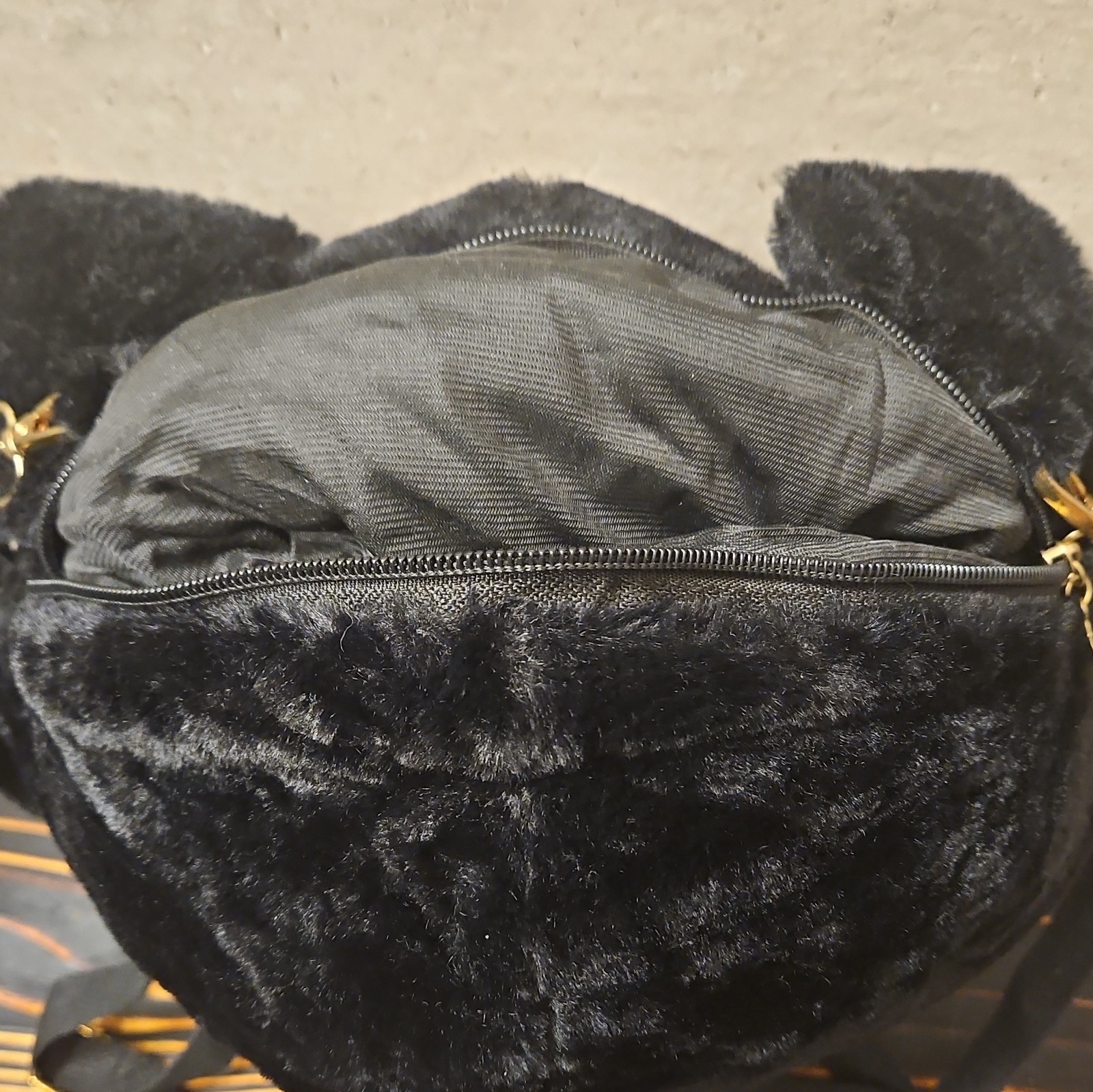 Plush Backpack – Soft Faux Fur Mini Backpack with Adjustable Strap