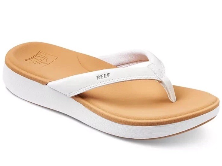 Reef Cushion Cloud White Tan CJ0234 Women’s Sizes Medium New
