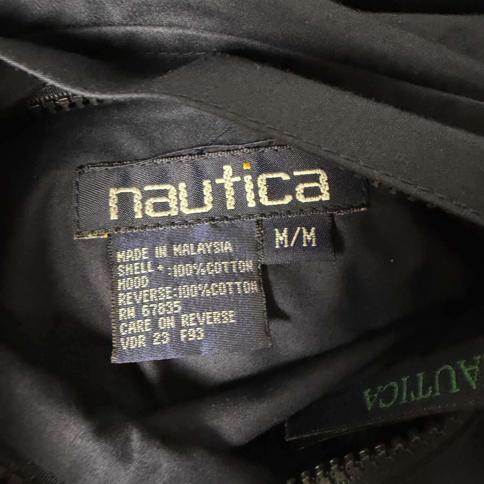 Vintage 90’s Nautica Reversible Windbreaker Sailing Jacket Green Men’s Size M