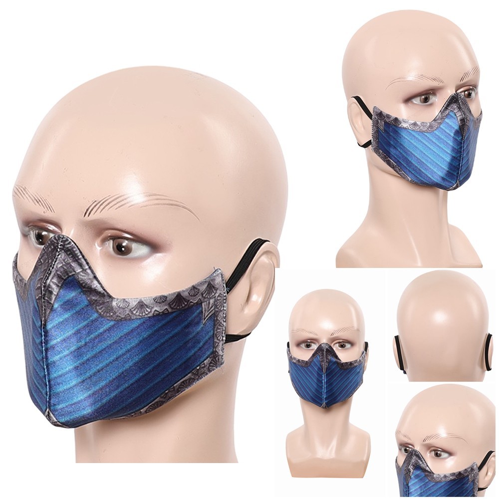 Kitana Cosplay Face Mask Helmet Half Face Masks Props Halloween Women Mens Party