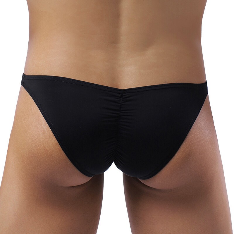 Sexy Men’s Nylon Briefs Cool Ice Silk Low-rise Underwear Bikini Pouch Panties