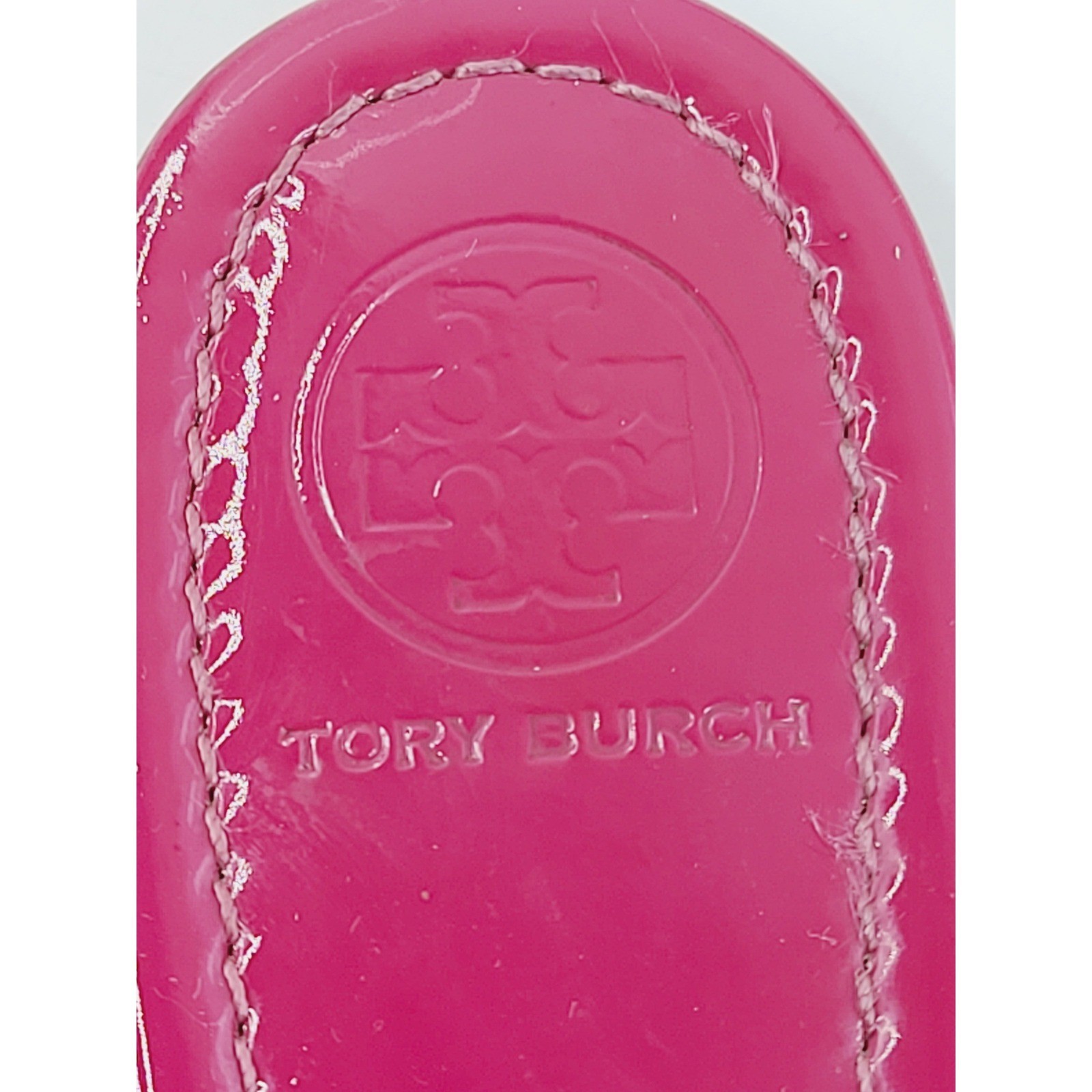 Tory Burch, Open Toe Synthetic / Rubber Jelly Flat Sandals, Women, Size 7, Pink