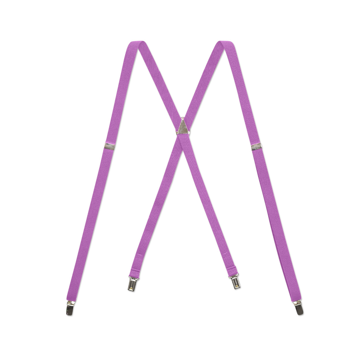 Men’s Thin Suspenders – X/Y Back with Chromed Snap Ons, USA Made