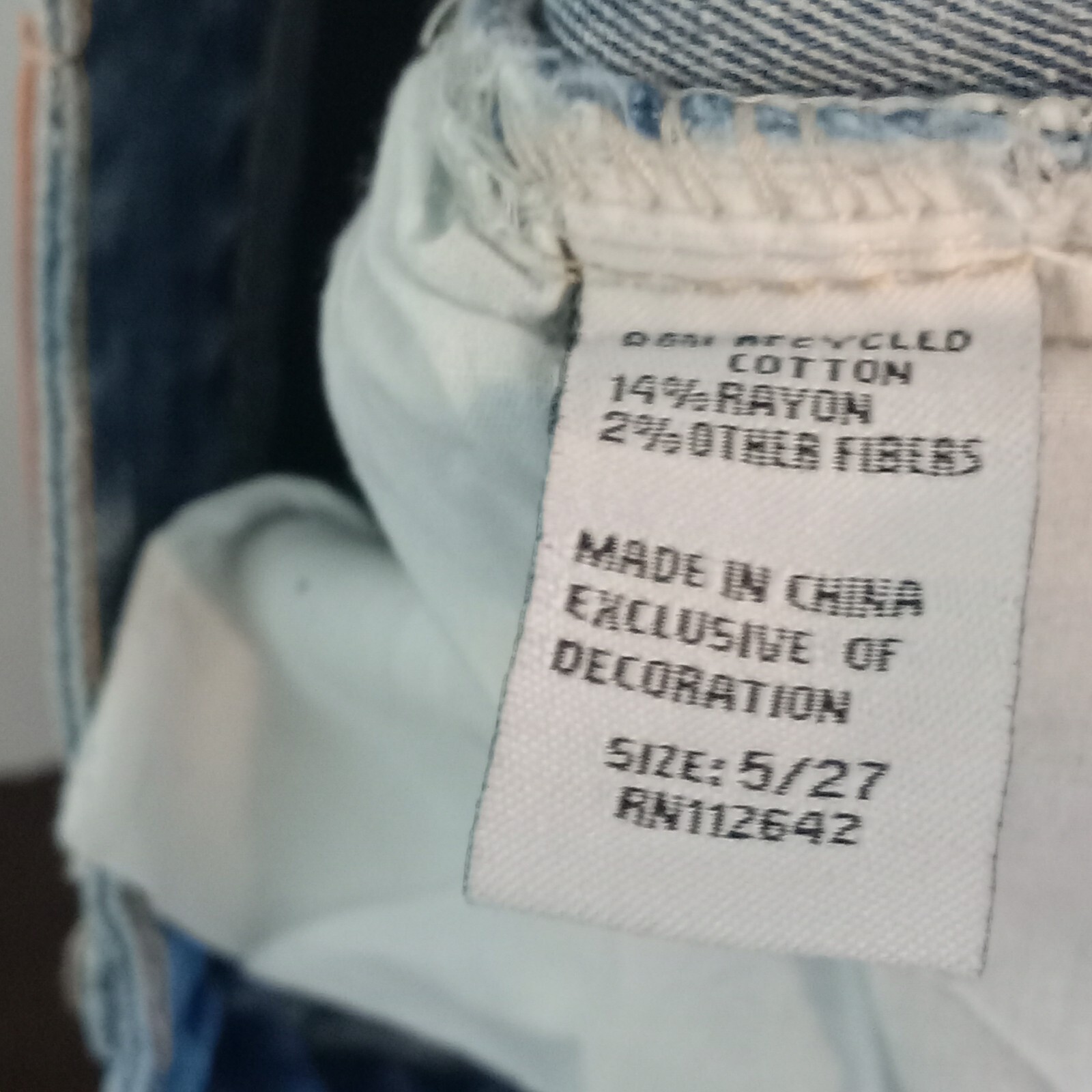Blue Savvy Women’s Light Wash Straight Highrise Denim Mom Jeans Size 5/27