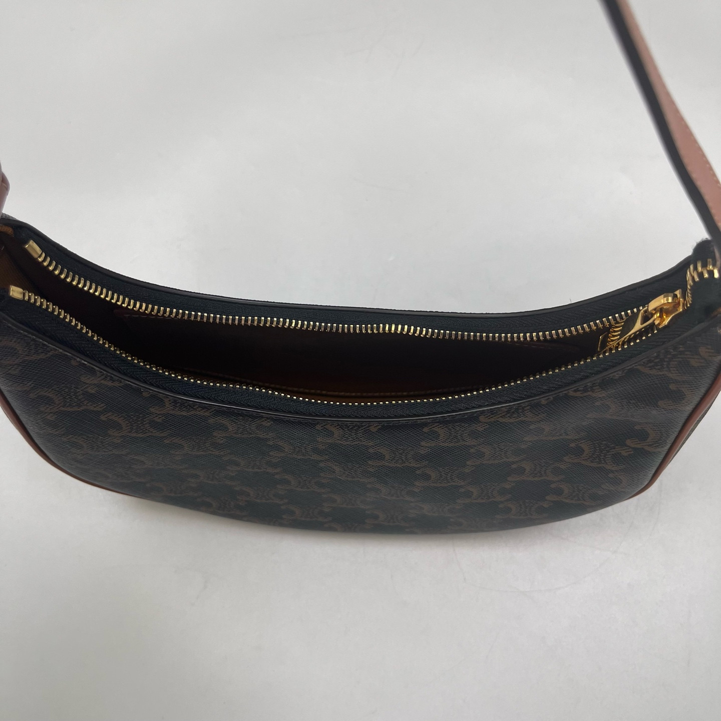 Authentic Celine Ava Triomphe Canvas Shoulder Bag Brown Gold-Tone eBay AG