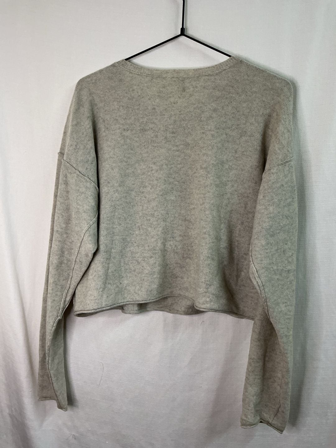 Free People Raw Edge Crop Sweater Size S