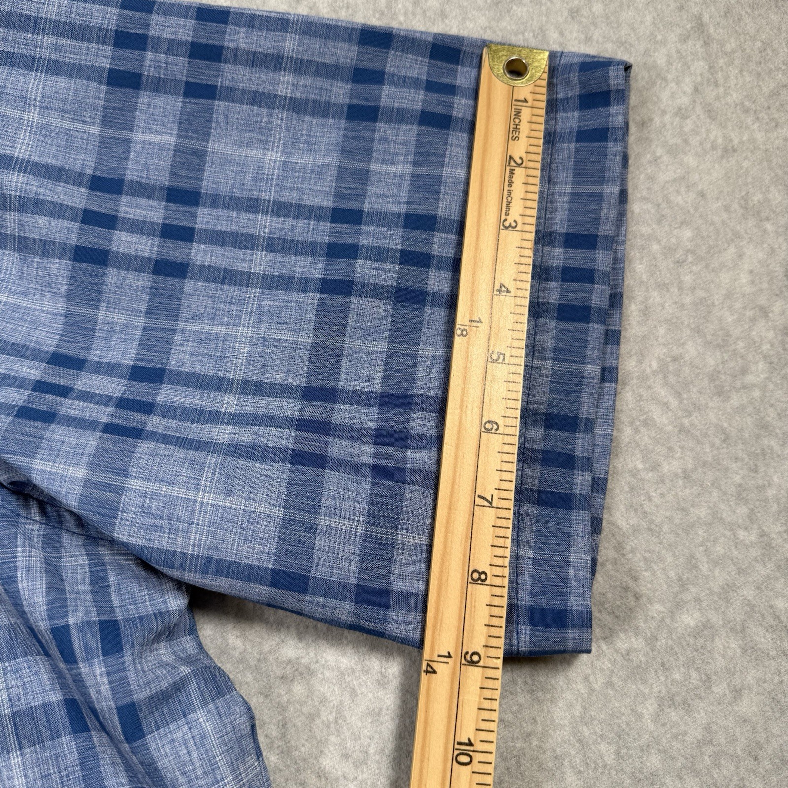 Orvis Classic Collection Mens 2XL Plaid Short Sleeve Button Shirt Two Pockets