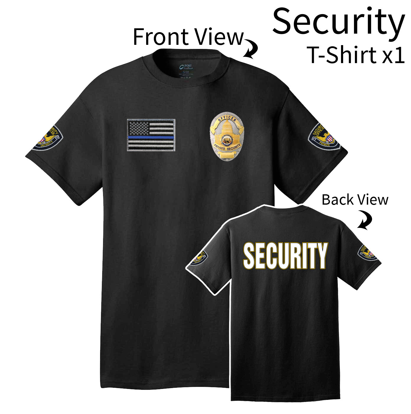 Security Officer Short Sleeve T-Shirts