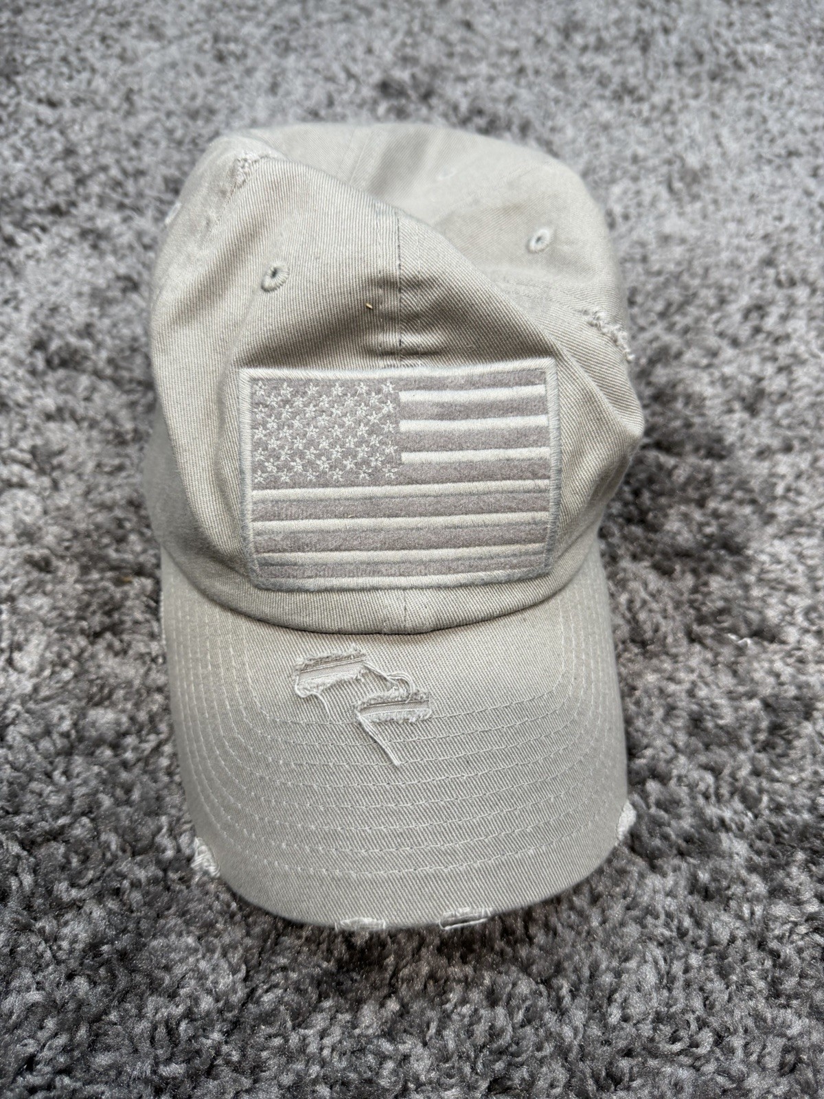 KBETHOS Unisex American USA Flag Washed Vintage Cotton Distressed Baseball Cap