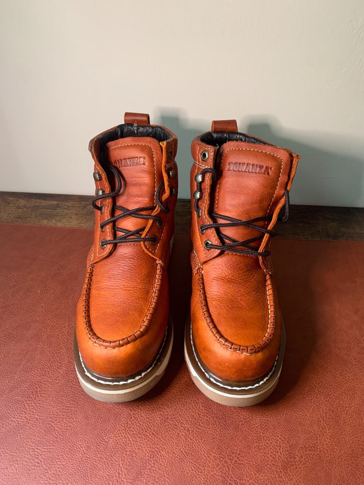 Bonanza Frontier Dual 6″ Moc Toe Goodyear Welted Boots US 7.5