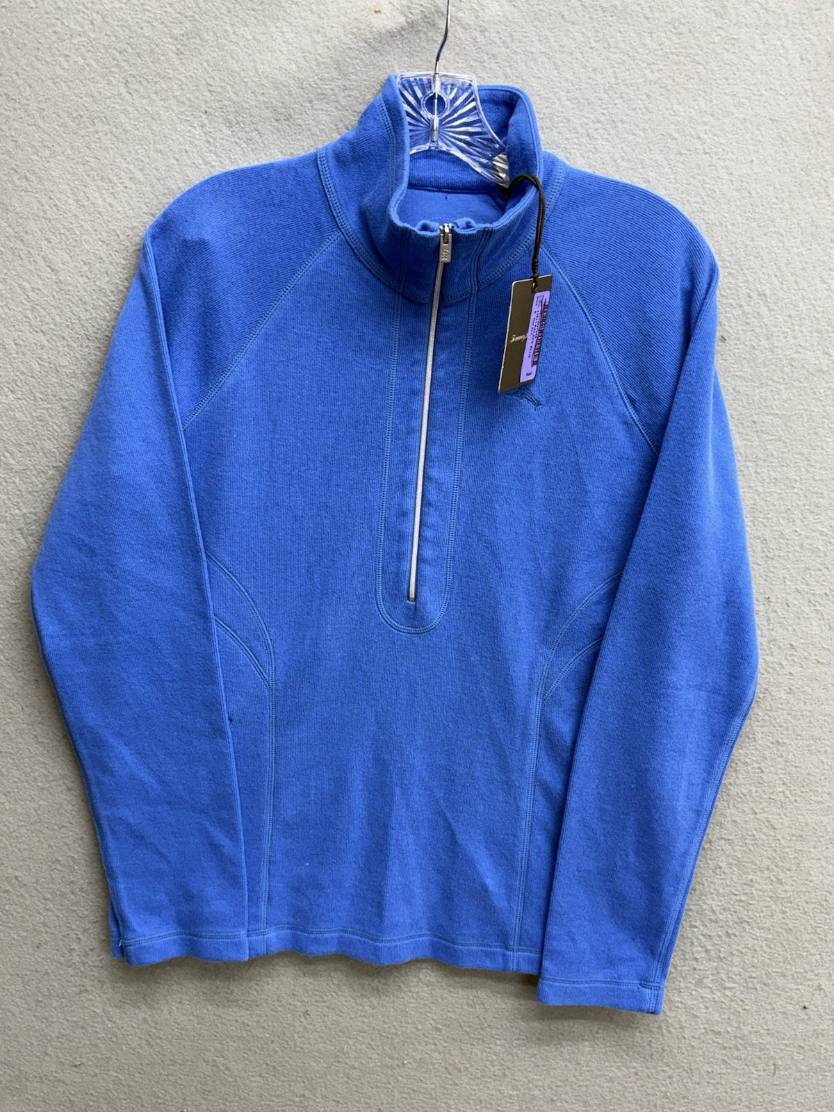 Tommy Bahama Mens Size Small S New Palace Blue Half-Zip Pullover Sweater