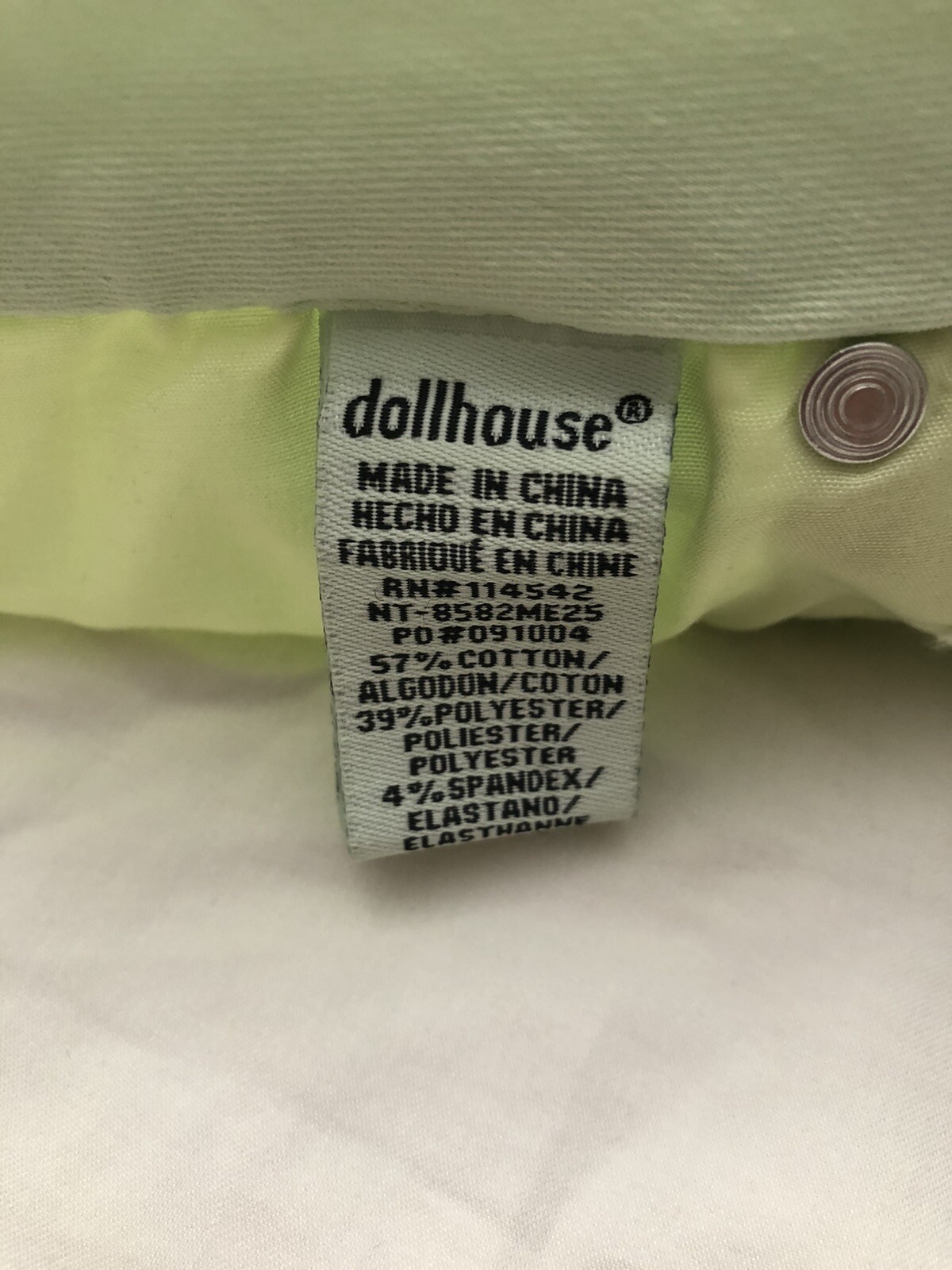 Dollhouse Spearmint Shorts Size 9 507